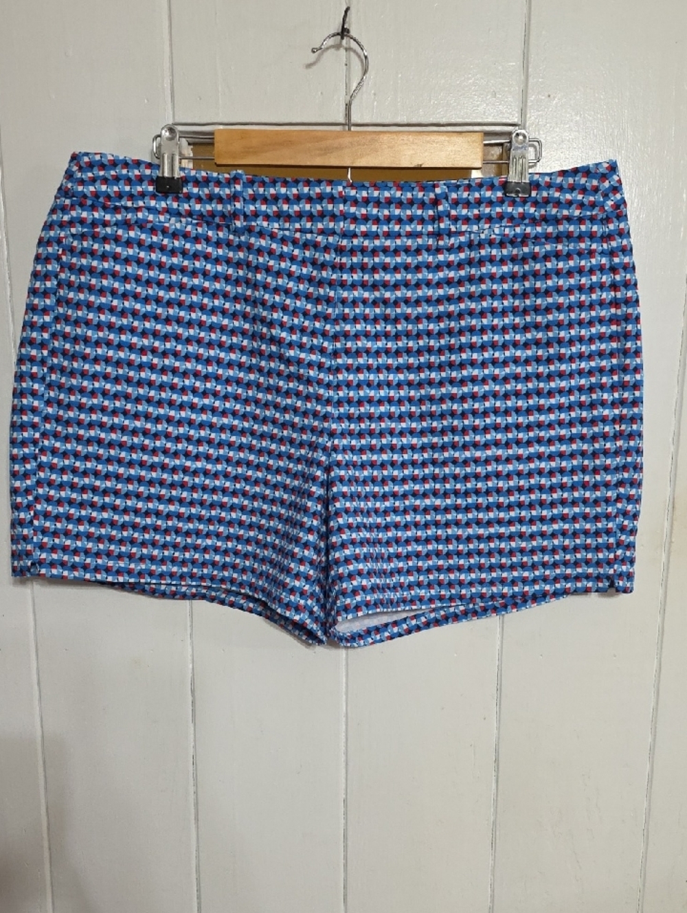 Grand Slam Performance Women's Shorts Patriotic Colors Pockets Golf Sz 14 EUC‎